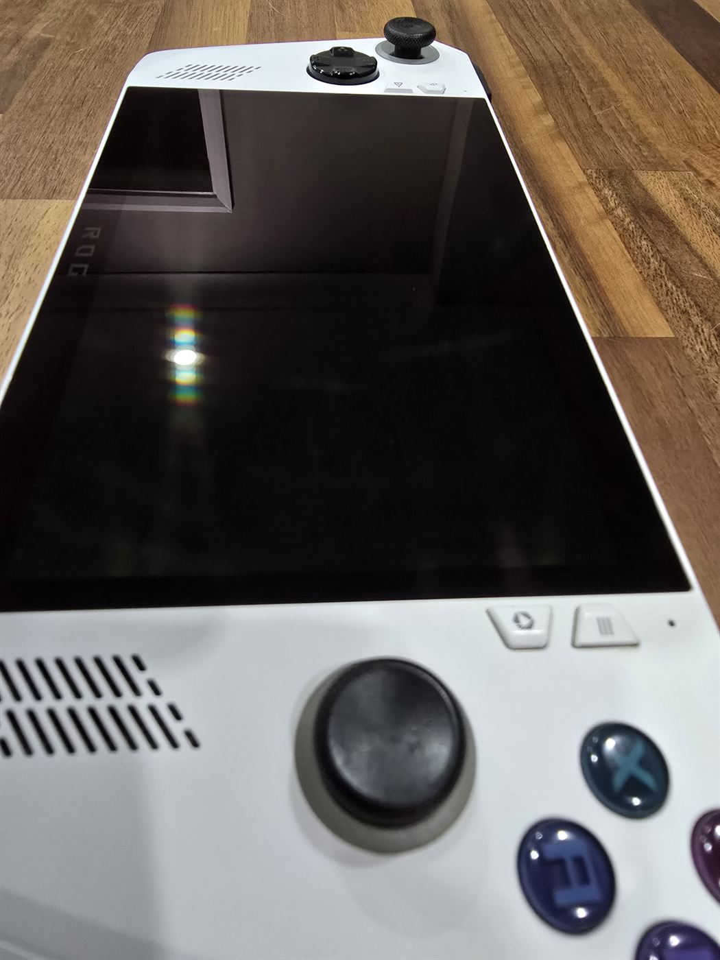 ASUS ROG Ally handheld, screen close-up