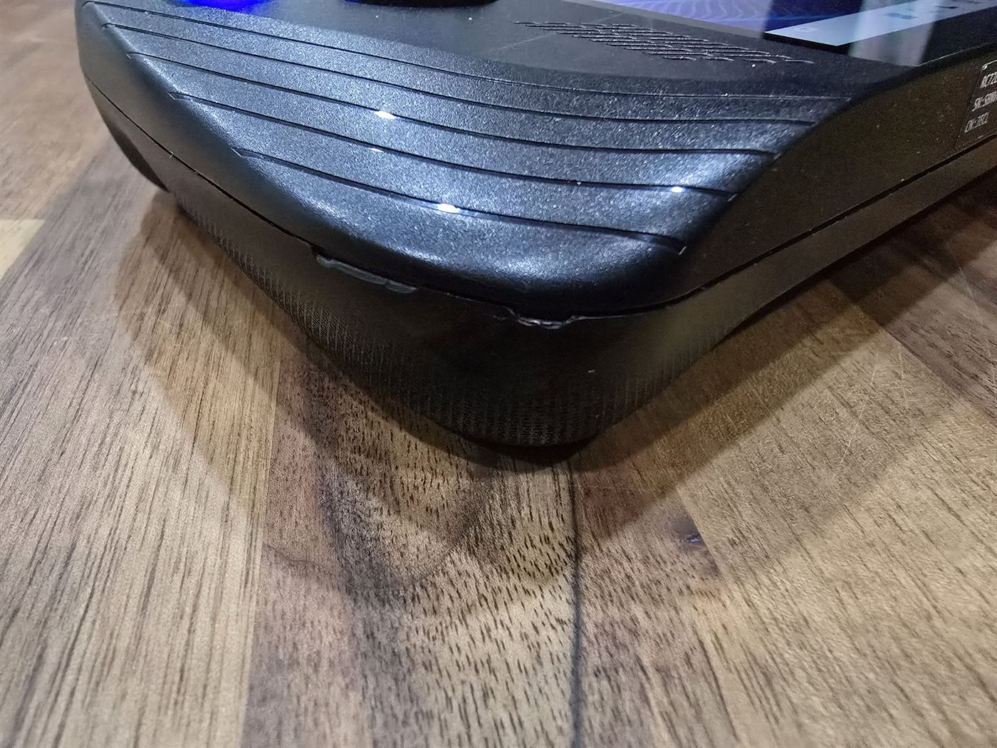 ASUS ROG Ally X handheld, side view showing ports